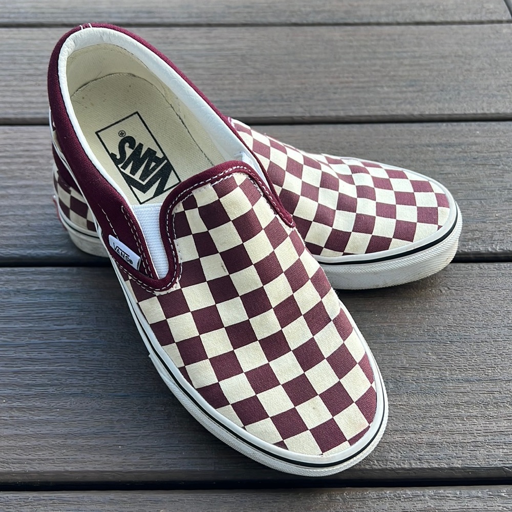 Barley worn vans slide on